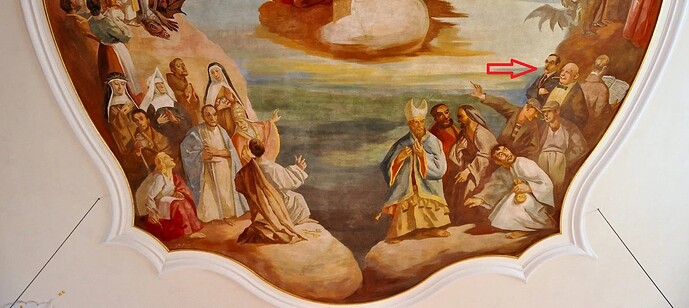 Fresco da Igreja de São Tiago Maior, de August Braun, em Rötenbach (Alemanha), 1944