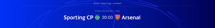 Sporting CP - Arsenal FC