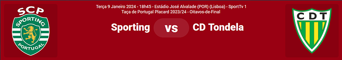 Sporting CP - CD Tondela