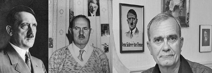 Adolf Hitler, Jean-Marie Loret e Philippe Loret. Pai, filho e neto