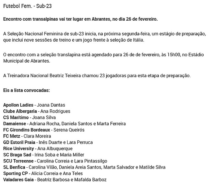2024.02.15  Convocadas da SNF SUB-23