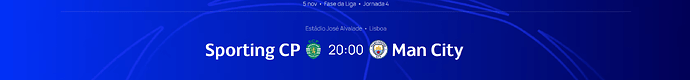 Sporting CP - Manchester City