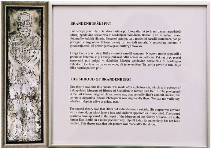 O Santo Sudário de Brandeburgo, de Bostjan Jurecic Alluvio, 2017