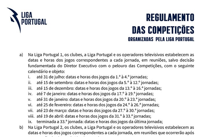 Liga Futebol - Marcacao Jogos