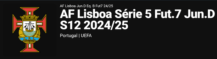 'AF Lisboa Série 5 Fut.7 Jun.D S12 2024_25 - Jogos, Classificações e Estatísticas - Portugal' - www.zerozero.pt