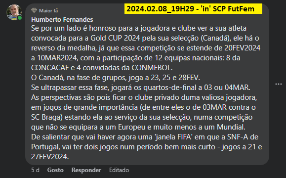 2024.02.08_19H29 Sporting CP - Futebol Feminino, Facebook