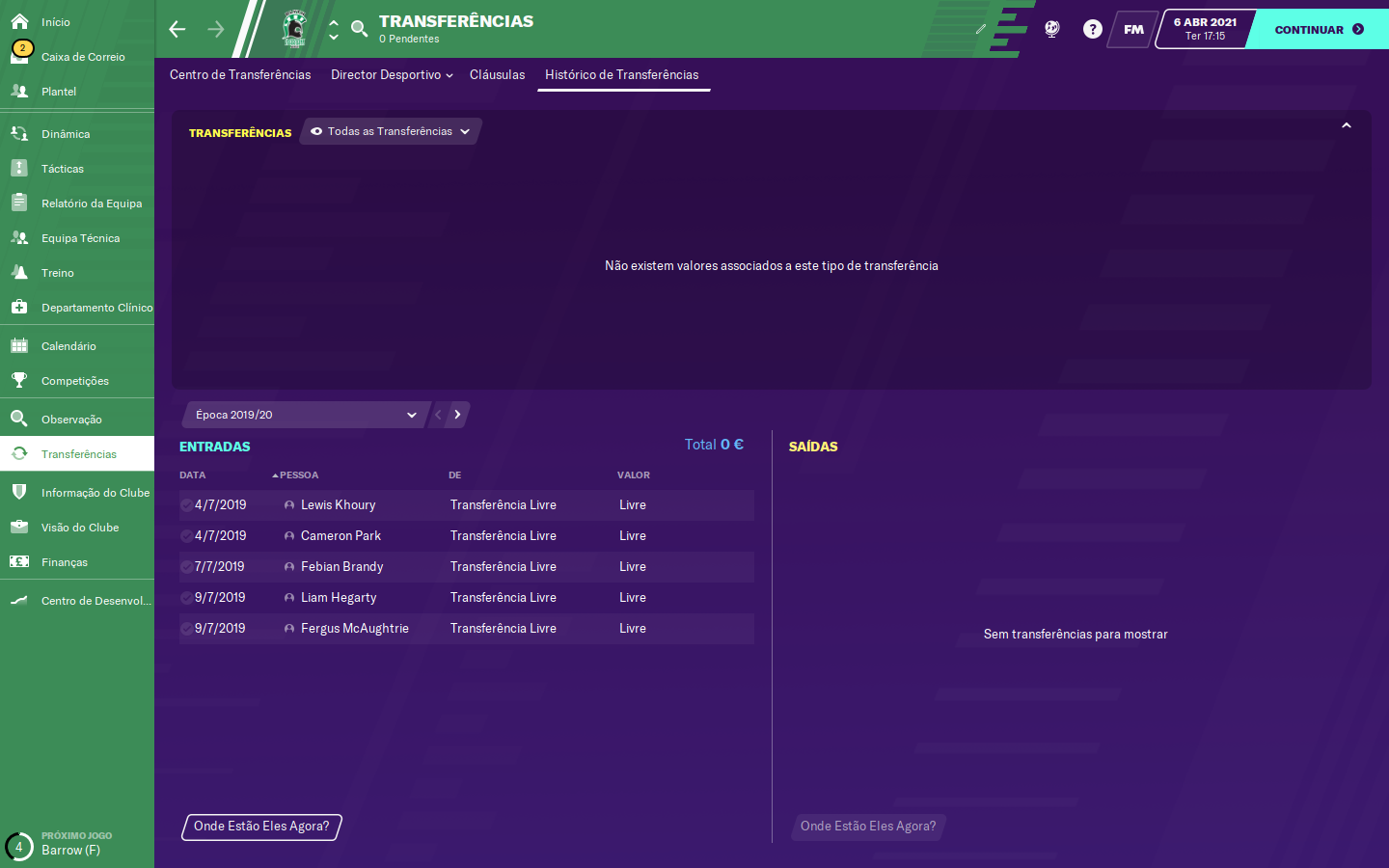 Football Manager by Vodu: Melhor tática Football Manager 2021