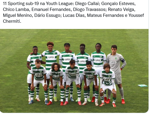 UEFA Youth League 21/22 I Fase de Grupos - 4ª Jornada I Sporting CP - Besiktas  JK [2/11 I 15 h] - Jogos e Jogadores - FórumSCP