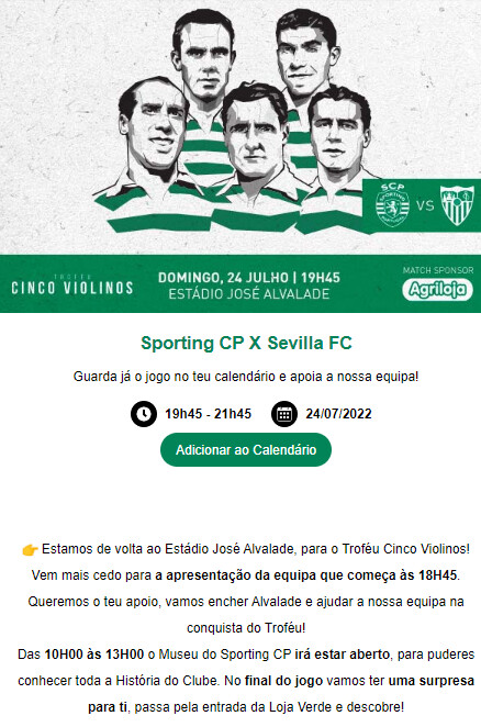 Pré-época 22/23, Troféu Cinco Violinos, Sporting CP vs Sevilha FC [ 24/07